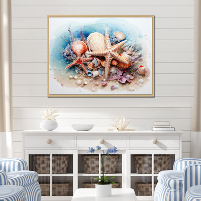 Trésors de la mer sur toile