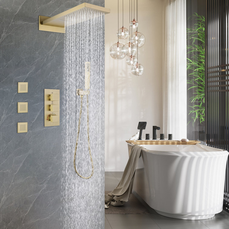 Thermostatic All-In-One Kit with Rough in-Valve