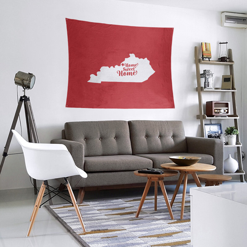 Tapisserie murale louisville doux pour la maison, H 27,5 po x l 37,5 po, Rouge