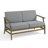 Clinkscales Teak Outdoor Four-person Patio Set with Cushions and Two Tables-115068870-115068873