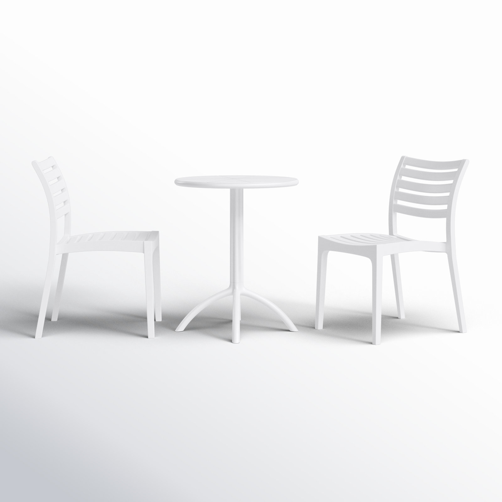 Jacinta 24" Patio Bistro Set, White