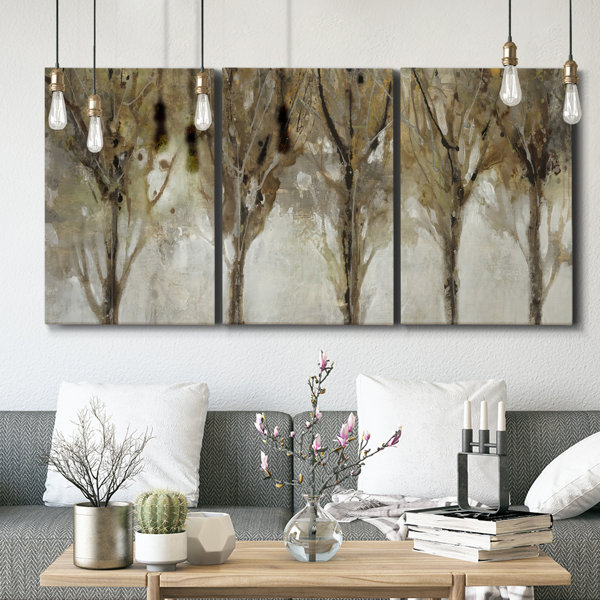 Millwood Pines Seeing The Liight Framed On Canvas 3 Pieces Set | Wayfair