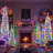 5-Piece Artificial Christmas Tree With Snow Flocking