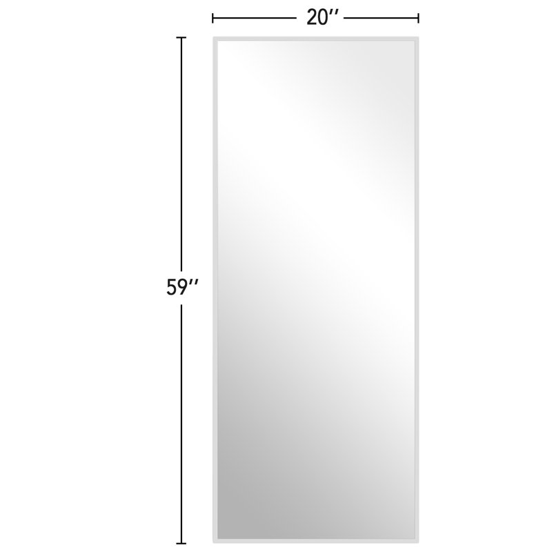 Metal Flat Mirror, Silver