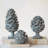 Round Resin Pinecone Finial