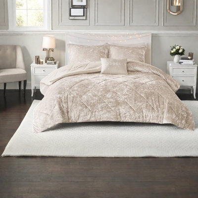 Luxury Bedding Sets, Polyester Twin Xl Velvet Diamond Quilt For Home