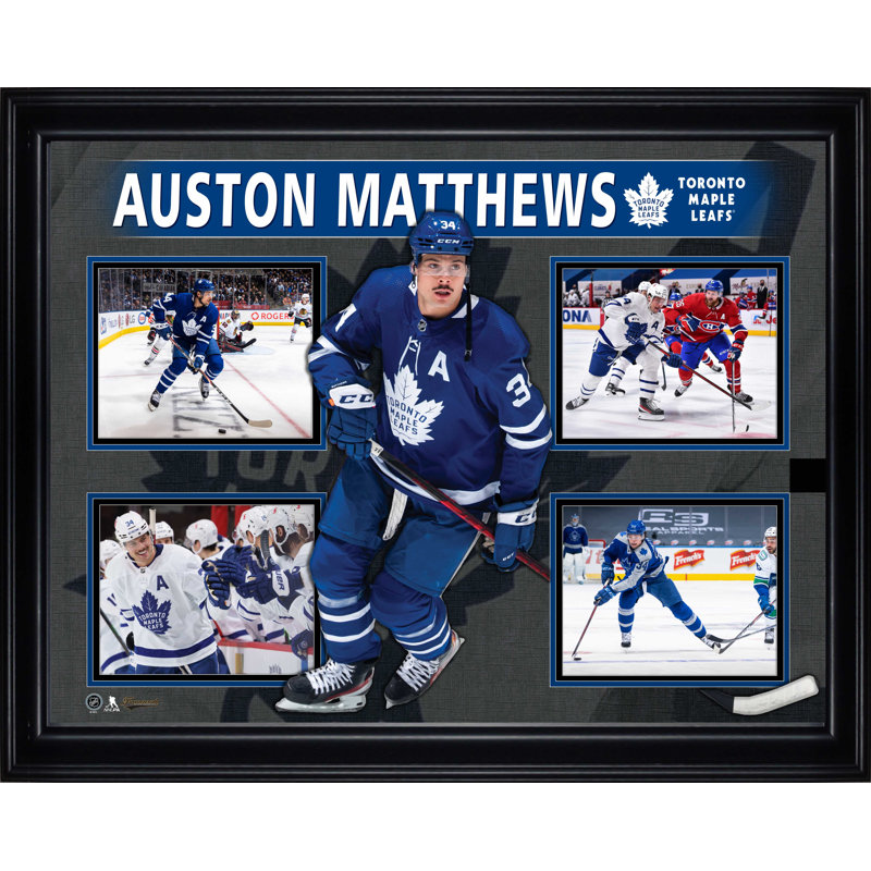 Auston Matthews, collage de 4 photos encadrées