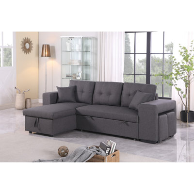 Canapé modulaire réversible avec causeuse escamotable Modern