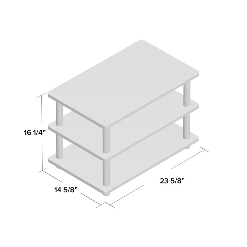 Asid Unfinished TV Stand for TVs up to 24", Espresso