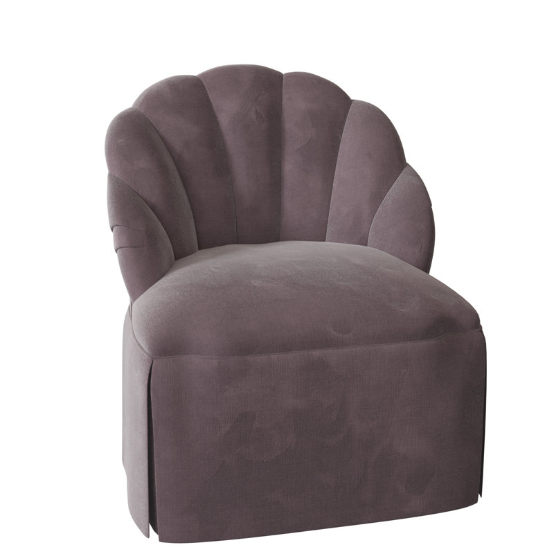 Fauteuil de chambre 27 po Camille, Aubergine Aubrey