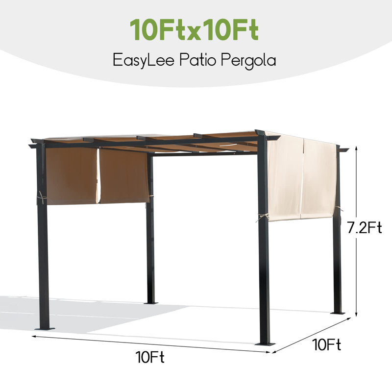 10 pi. L 10 pi. Pergola en polyéthylène