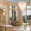Lustre suspendu en verre cascade clair-89407635-89407624-89407625