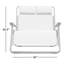 Chaise de camping inclinable
