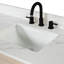 Meuble-lavabo double 80 po avec plateau en quartz blanc Rakestraw-433234583