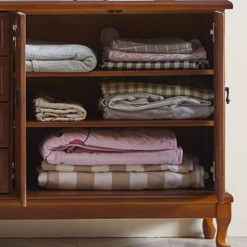Armoire de rangement multifonctionnelle à grande capacité, Brun