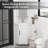 17" Freestanding Corner Single Bathroom Vanity With Ceramic Sink-Mirror Cabinet Not Included-1405152287