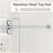 56"-60"W*72" H Frameless Single Sliding Shower Door – 5/16" (8mm) Clear Tempered Glass, Bypass Design with Brushed Nickel Finish-122862327