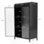 4-Tier Display Cabinet with Open Shelves