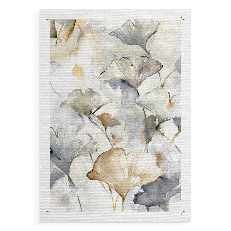 Gracieusement Ginkgo II - Impression sur toile seulement - NON-CADRE, H 18 po x l 12 po