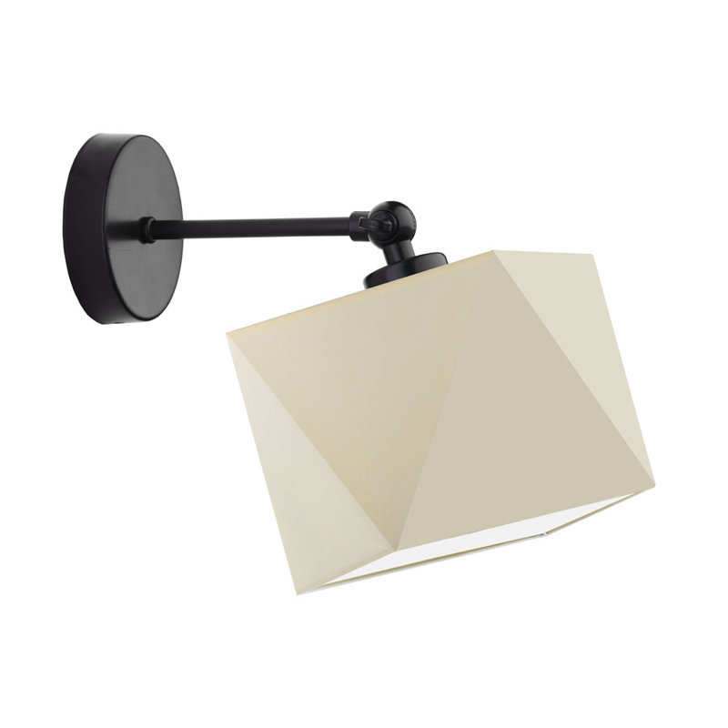 Cavaillon Steel Armed Sconce, Black, Cream