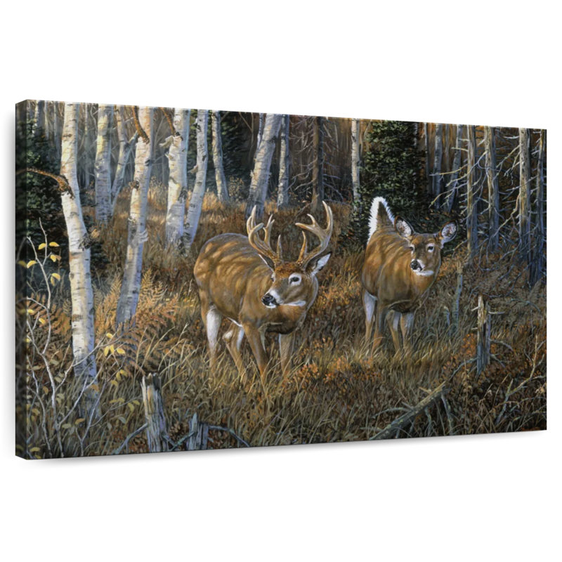 Brampt November Instinct - Deer, 34" H x 51" W