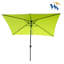 Parasol de patio 10 x 6,5 pi avec lumières à DEL solaires, inclinaison facile, manivelle pour parasol de piscine de jardin, fonctionnement, 26 lumières-1626709785