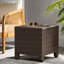 Table minimaliste avec texture, l 17,82 po x P H, brun, sans surface d'assemblage,-1395498115