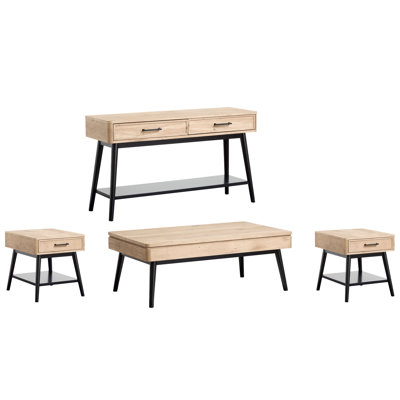 Clontarf Lift Top Storage Cocktail Table With 2 End Table And Sofa Table