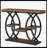 39" Console Table, 4-Tier Sofa Table Entryway Table With Storage Shelves