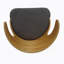 Ensemble de 2 tabourets de bar Mid-Century modernes, gris anthracite et naturel-712353945