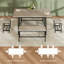 Ensemble de table de salle à manger moderne extensible avec un design peu encombrant et un assemblage facile-71810519