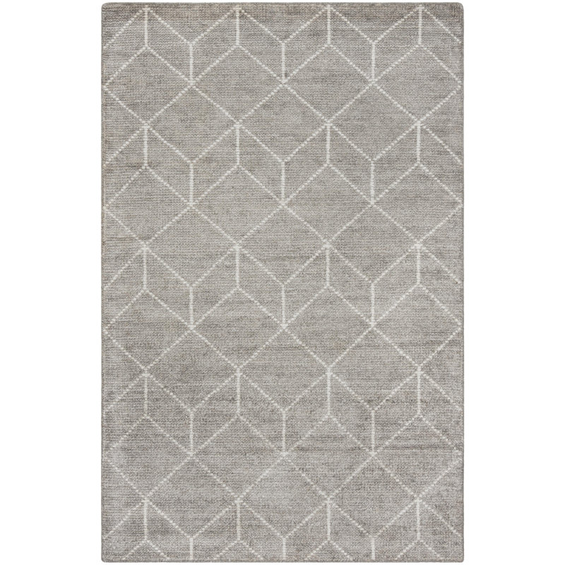 Tapis en soie de bambou noué à la main Highpoint Stone Wash, Rectangle 5 pi x 8 pi