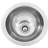 Brightwork Home Hand Hammered 13" L x 13" W Dual-Mount Bar Sink