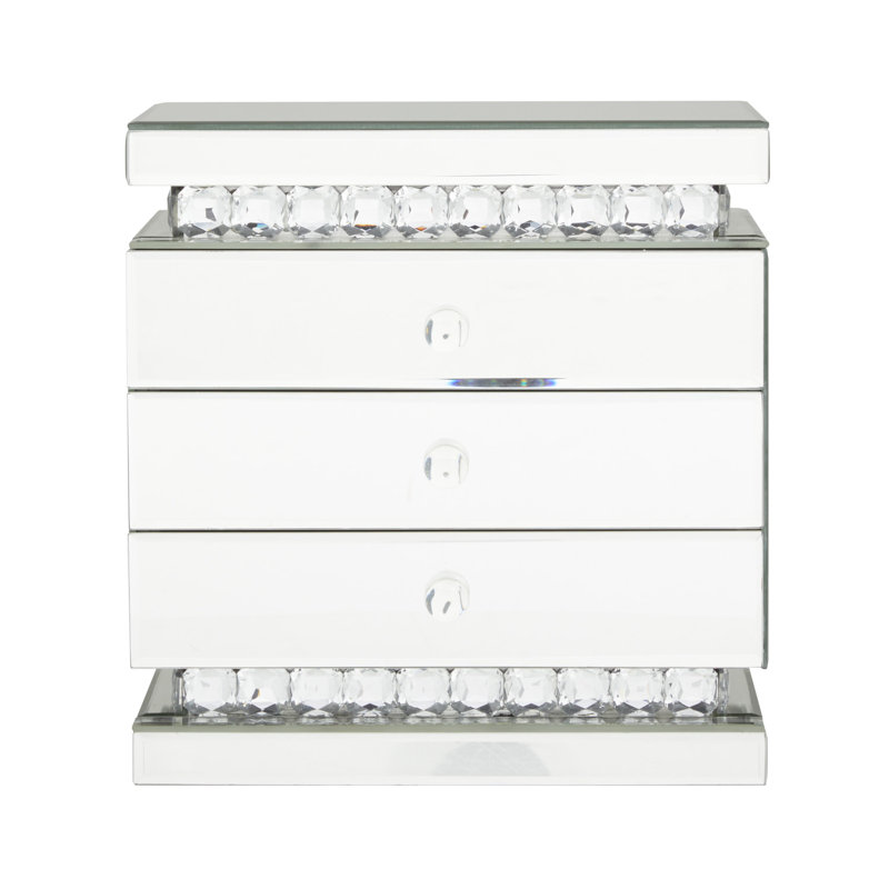 Glass Jewellery Box + Drawers