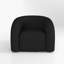 Fauteuil demi-tonneau pivotant rembourré Coyle-1837077995-1867919385
