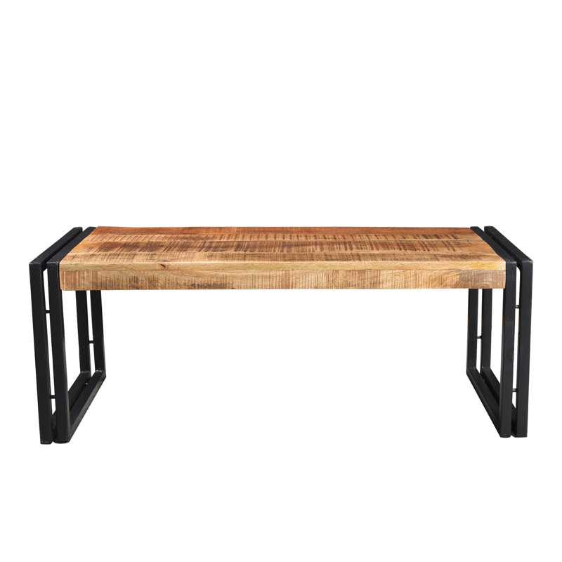 Knox Solid Wood Top Coffee Table, 18" H x 42" L x 20" W