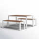 Joel 59'' Rectangular 6 - Person Outdoor Dining Set