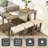 Brown Bar Table With Practical Power Strip And Rustic Look