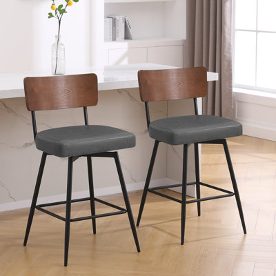 Swivel Upholstered Counter & Bar Stool
