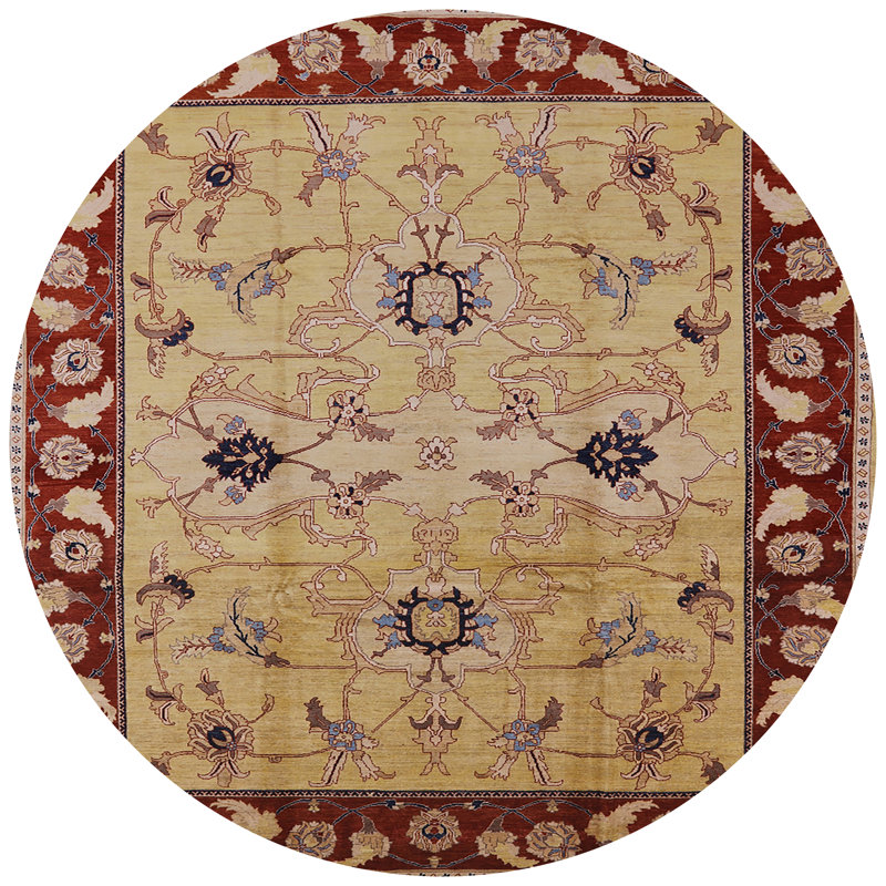 Virgo Oriental Indoor Rug, Round 3'