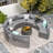 11 Piece 8 Person Outdoor Wicker Conversation Set With Cushions & Toss Pillow-109706961