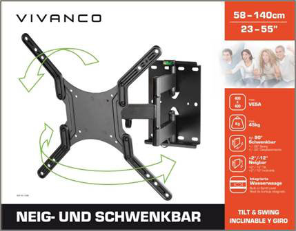 Vivanco Single Screen Wall Mount
