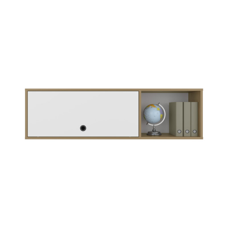 Armoire murale Tuckerman, blanc / macadamia