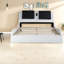 Modern Faux Leather Queen Beds With Bluetooth And Massage