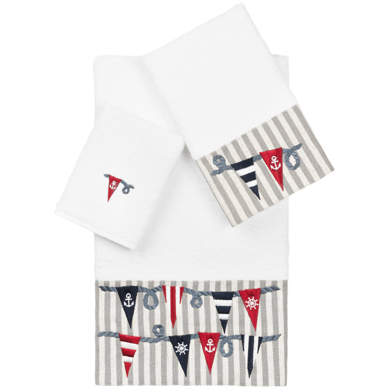 Ensemble de serviettes 3 pièces ETHAN, Blanc, Ensemble 3 serviettes de bain