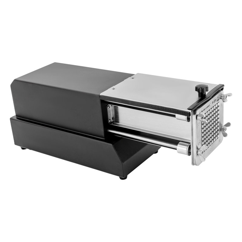 Coupe-friture électrique avec 2 tailles de pales remplaçables, Argent