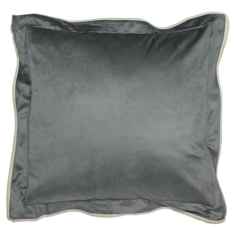 Velvet Pillow, Gray