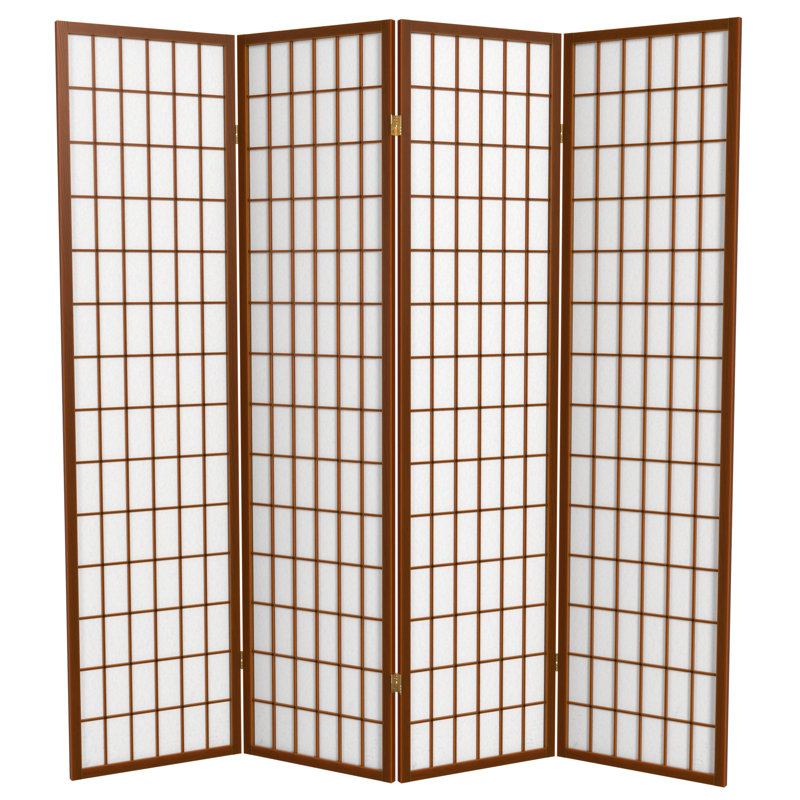 Paravent Shoji pliable Alex 70'' H, Noyer, 4