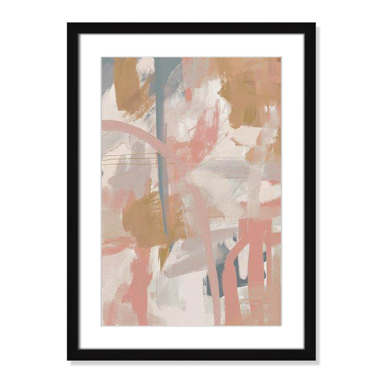 Norah Spring Colors by Leah Straatsma, 23" H x 17" W x 1.25" D, Black Matted Picture Framed