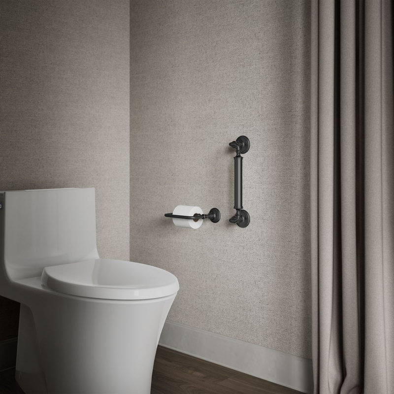 Kohler Artifacts Grab Bar, 12"W, Matte Black